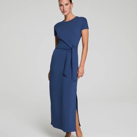 BNWT SPANX® AirEssentials Tie-Waist Maxi Dress, small, black and blue available - Picture 1 of 10